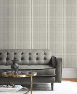 Wallpaper String On Tartan // Gray YM30103