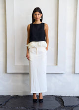 Sparkle Tweed Tank with Ruffle Detail