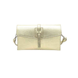 Italian Leather Mini Clutch // Gold