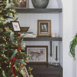 Wall Art Glowing Christmas Tree Framed Antique Art