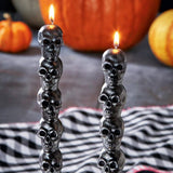 Skull Tapers Candles // Set of 2