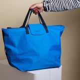 The Nylon Zip-All Tote - Cerulean