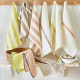 Kitchen Towel Linen & Cotton Single Stripe Dishtowel - Ivory / Gray Stripe