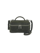 Lifestyle Suede Top Handle Crossbody Bag // Burgundy
