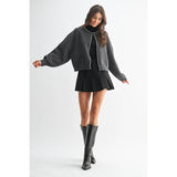 Silvia Silver Studded Bauble Cardigan