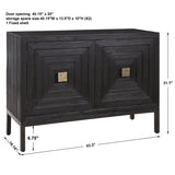 Accent Cabinets Aiken Dark Walnut 2 Door Cabinet