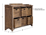 Accent Cabinets Ardusin Driftwood Hobby Cupboard