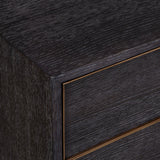 Accent Cabinets Besos 4 Drawer Walnut Chest