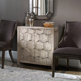 Accent Cabinets Catori Smoked Ivory Console Cabinet