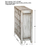 Accent Cabinets Catori Smoked Ivory Console Cabinet