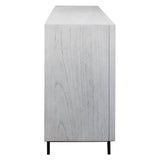 Accent Cabinets Checkerboard 4 Door Gray Cabinet