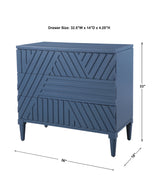 Accent Cabinets Colby Blue Drawer Chest