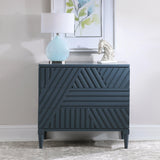 Accent Cabinets Colby Blue Drawer Chest