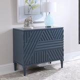 Accent Cabinets Colby Blue Drawer Chest