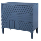 Accent Cabinets Colby Blue Drawer Chest