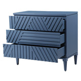 Accent Cabinets Colby Blue Drawer Chest