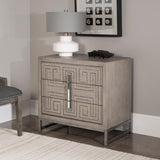 Accent Cabinets Devya Gray Oak Accent Chest