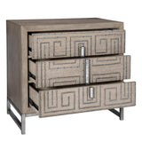 Accent Cabinets Devya Gray Oak Accent Chest