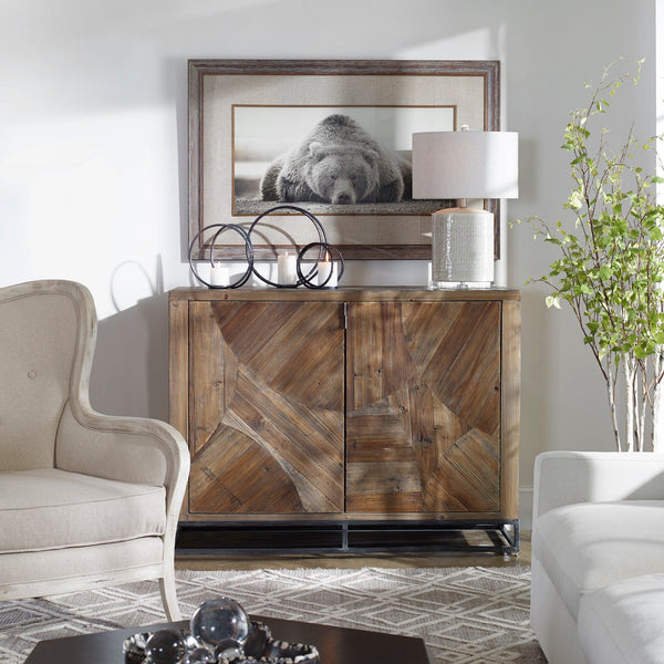 Accent Cabinets Evros Reclaimed Wood 2 Door Cabinet