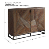 Accent Cabinets Evros Reclaimed Wood 2 Door Cabinet 