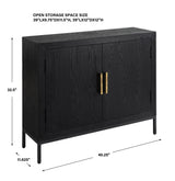 Accent Cabinets Front Range Dark Oak 2 Door Cabinet