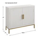 Accent Cabinets Front Range White 2 Door Cabinet