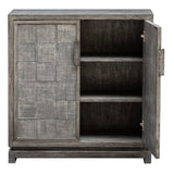 Accent Cabinets Hamadi Distressed Gray 2 Door Cabinet
