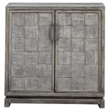 Accent Cabinets Hamadi Distressed Gray 2 Door Cabinet