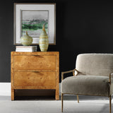 Accent Cabinets Indus 2 Drawer Burl Chest