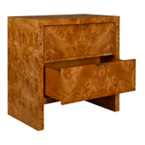 Accent Cabinets Indus 2 Drawer Burl Chest