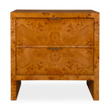 Accent Cabinets Indus 2 Drawer Burl Chest