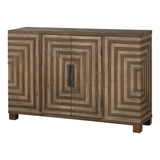 Accent Cabinets Layton Geometric Console Cabinet