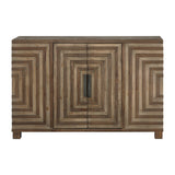 Accent Cabinets Layton Geometric Console Cabinet