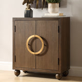 Accent Cabinets Mayenne 2 Door Oak Wood Cabinet