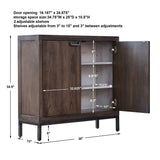 Accent Cabinets Nadie Light Walnut Console Cabinet