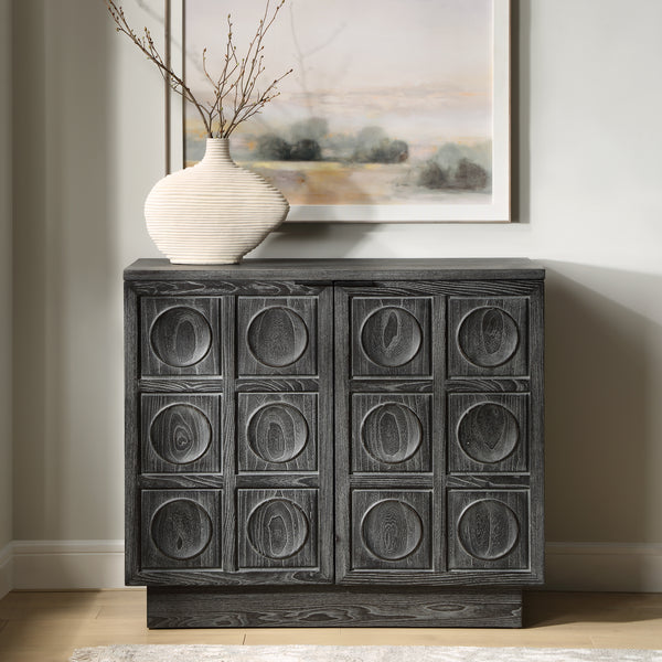 Accent Cabinets Shelby 2 Door Ebony Stained Cabinet