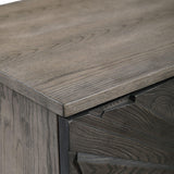 Accent Cabinets Shield Gray Oak 2 Door Cabinet
