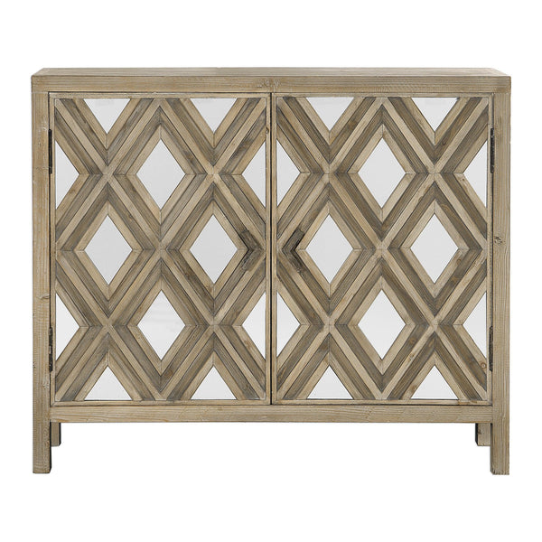 Accent Cabinets Tahira Mirrored Accent Cabinet 
