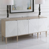 Accent Cabinets Tightrope 4 Door Modern Sideboard Cabinet