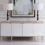 Accent Cabinets Tightrope 4 Door Modern Sideboard Cabinet
