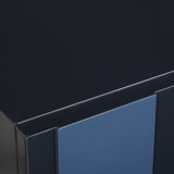 Accent Cabinets Valeria 2 Door Glossy Blue Cabinet