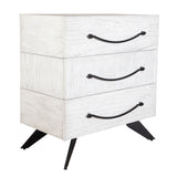 Accent Cabinets Vivi 3 Drawer White Chest