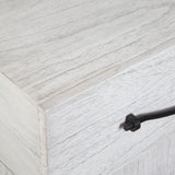 Accent Cabinets Vivi 3 Drawer White Chest