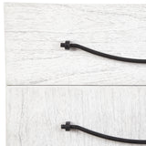 Accent Cabinets Vivi 3 Drawer White Chest