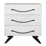 Accent Cabinets Vivi 3 Drawer White Chest