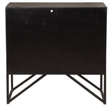 Accent Cabinets Zadie Ebony Accent Cabinet