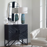 Accent Cabinets Zadie Ebony Accent Cabinet