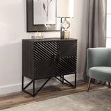 Accent Cabinets Zadie Ebony Accent Cabinet