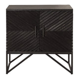 Accent Cabinets Zadie Ebony Accent Cabinet