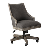 Accent Chairs & Armchairs Aidrian Charcoal Desk Chair